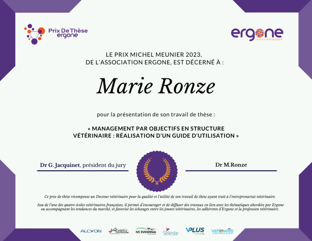 Prix de thèse Marie Ronze